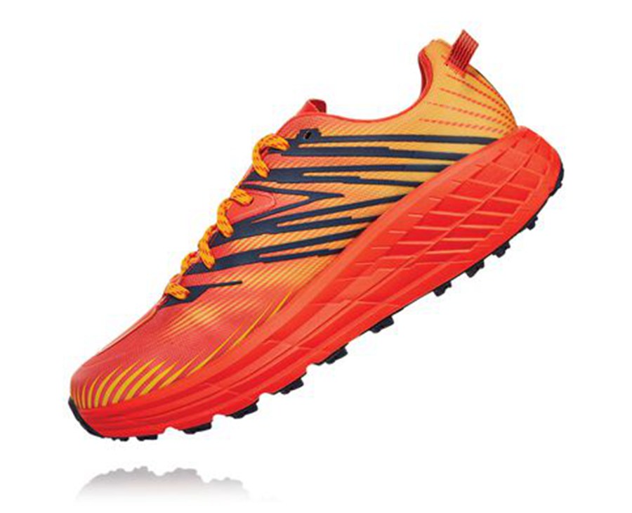 Hoka Australia One One Speedgoat 4 GORE-TEX - Mens Trail Shoes Red - AHBVY-2670